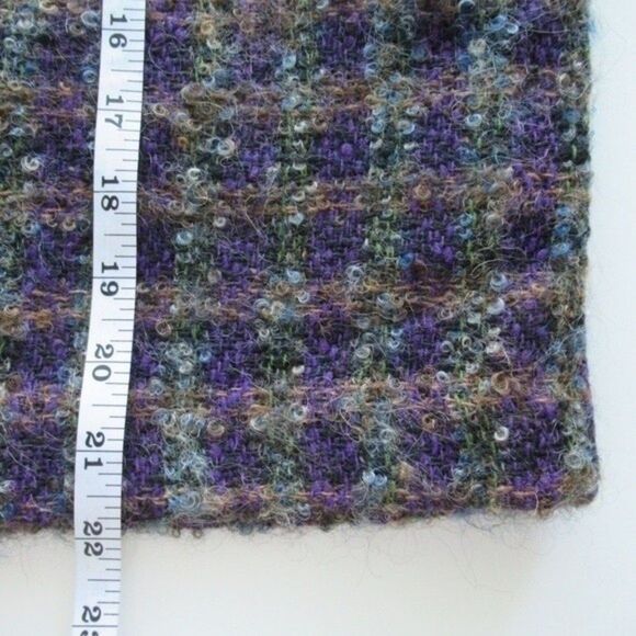 Ann Taylor Vintage Wool Boucle Plaid High Waisted Pencil Skirt - Picture 9 of 10